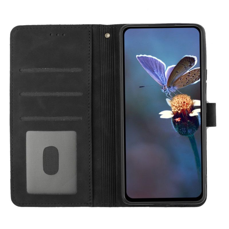 Flip Cover Til Google Pixel 8 Pro Blomster Med Snor