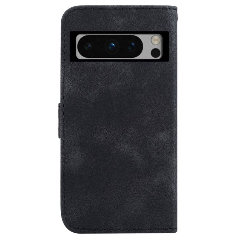 Læder Cover Google Pixel 8 Pro Telefon Etui Design 7 Med Snor