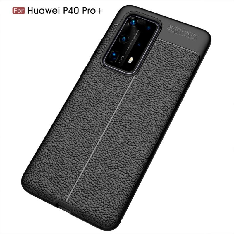 Cover Huawei P40 Pro Plus Sort Fleksibel Kulfibertekstur