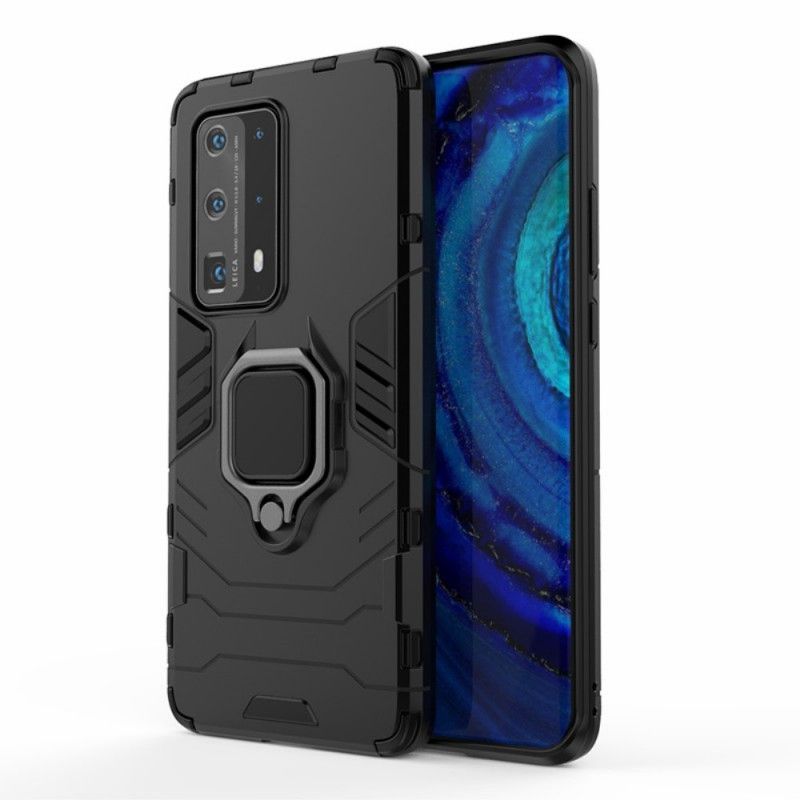 Cover Huawei P40 Pro Plus Sort Modstandsdygtig Ring