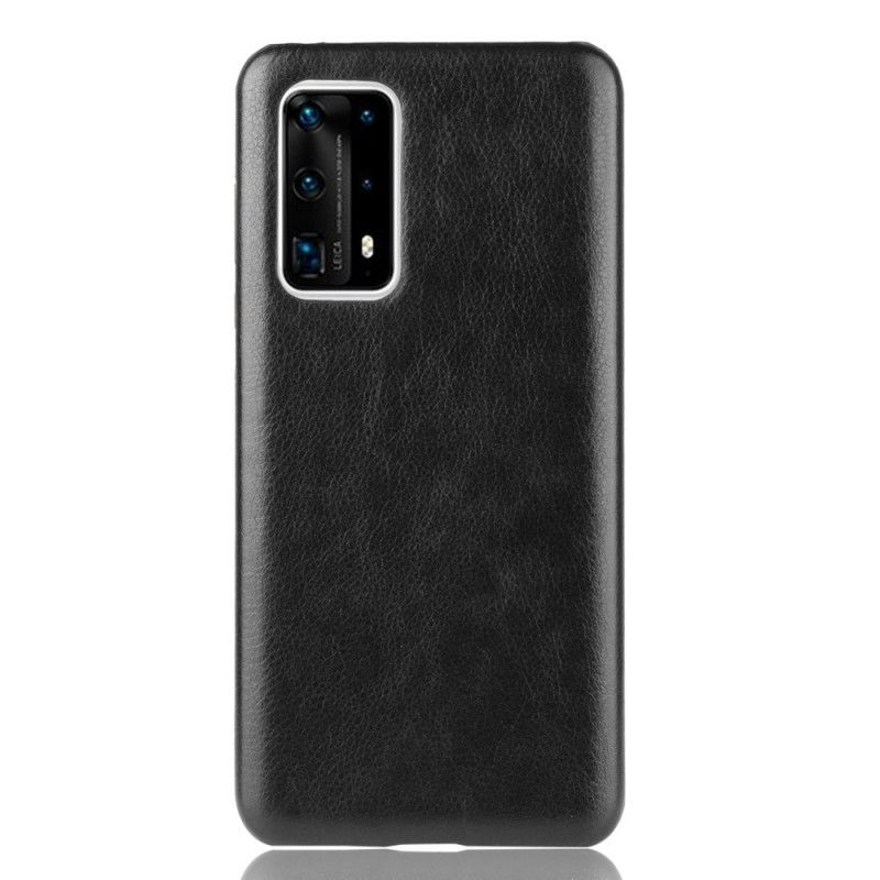 Cover Huawei P40 Pro Plus Sort Præstationslychee-Lædereffekt