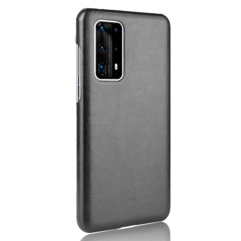 Cover Huawei P40 Pro Plus Sort Præstationslychee-Lædereffekt