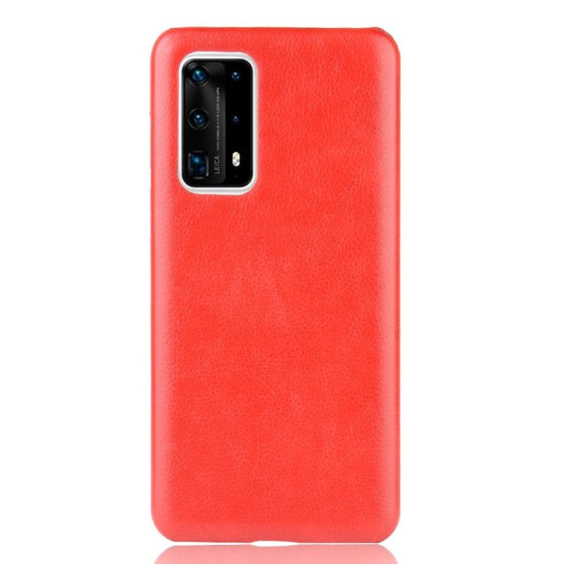 Cover Huawei P40 Pro Plus Sort Præstationslychee-Lædereffekt