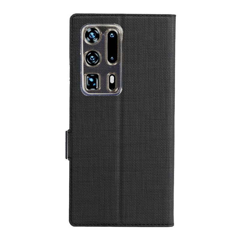 Læder Cover Huawei P40 Pro Plus Sort Struktureret Vili Dmx