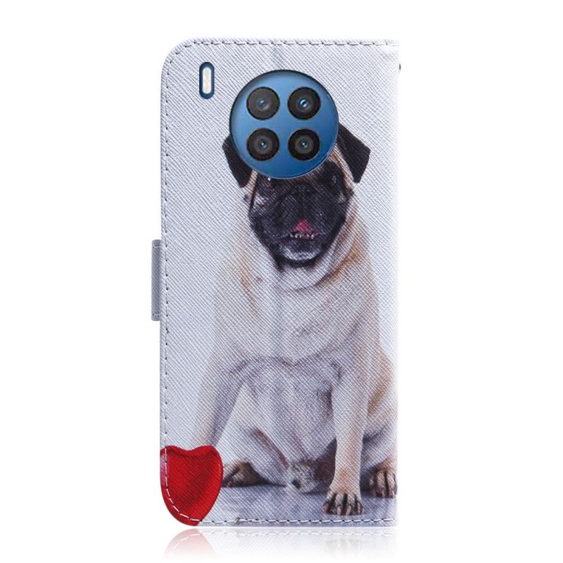 Flip Cover Huawei Nova 8i / Honor 50 Lite Pug Dog