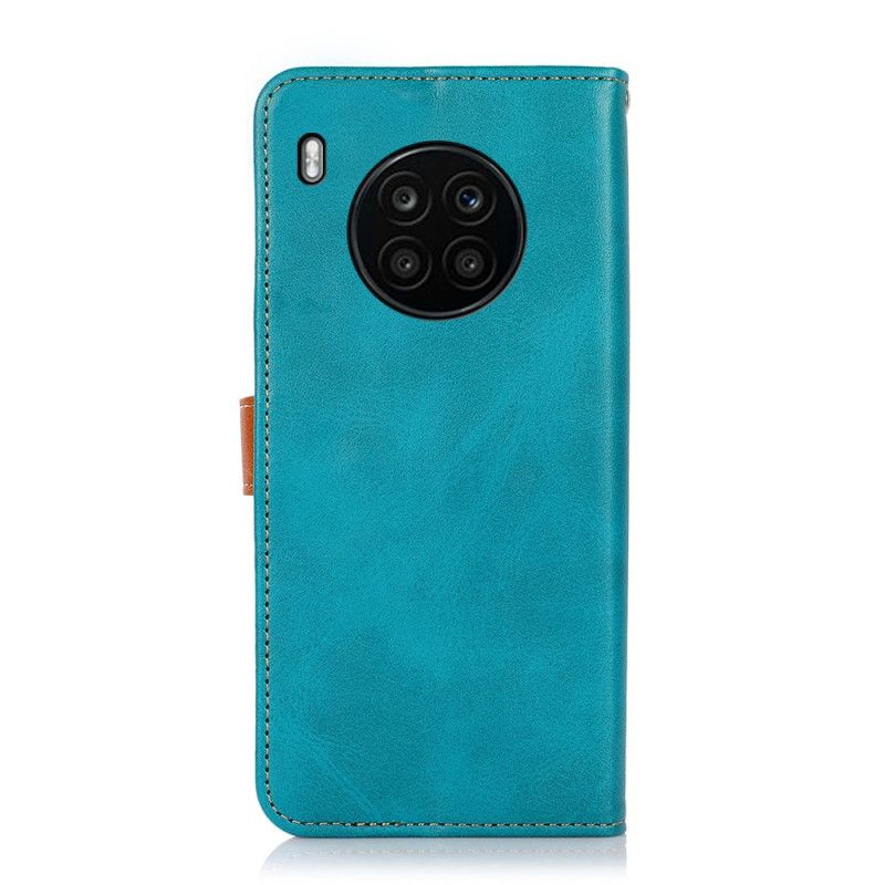 Læder Cover Huawei Nova 8i / Honor 50 Lite Med Khazneh-strop