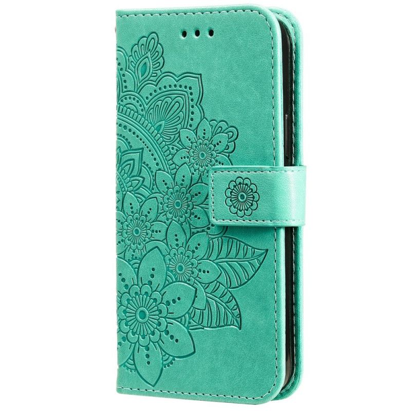 Læder Cover Huawei Nova 8i / Honor 50 Lite Telefon Etui Mandala