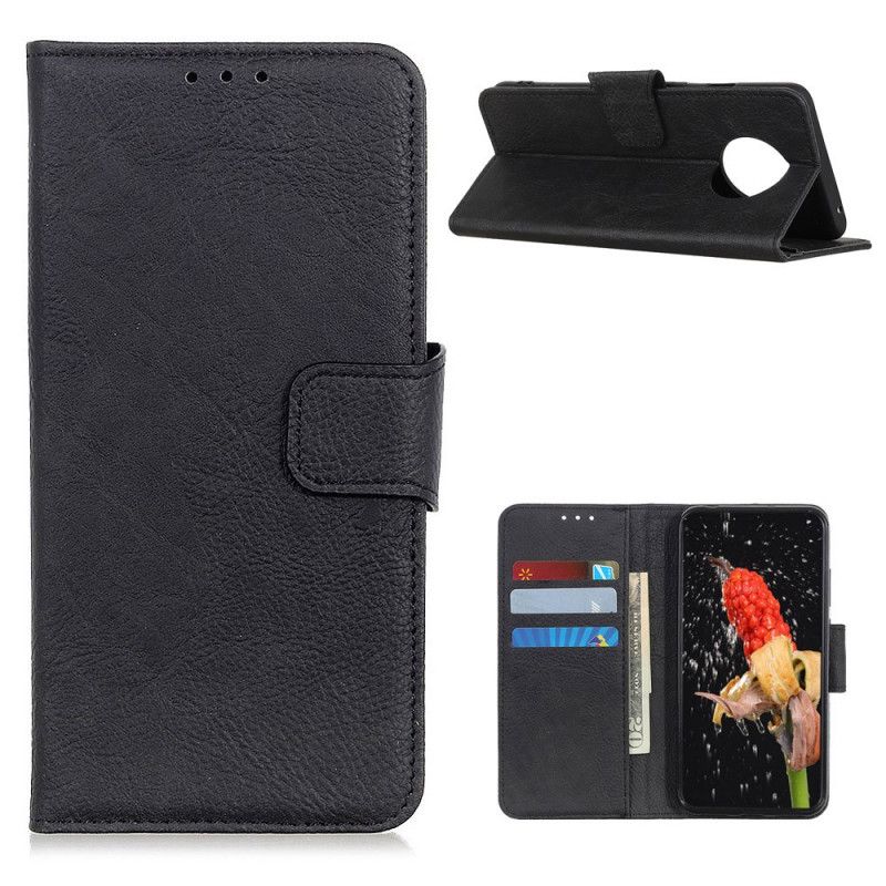 Flip Cover Huawei Mate 40 Pro Sort Tekstureret Litchi