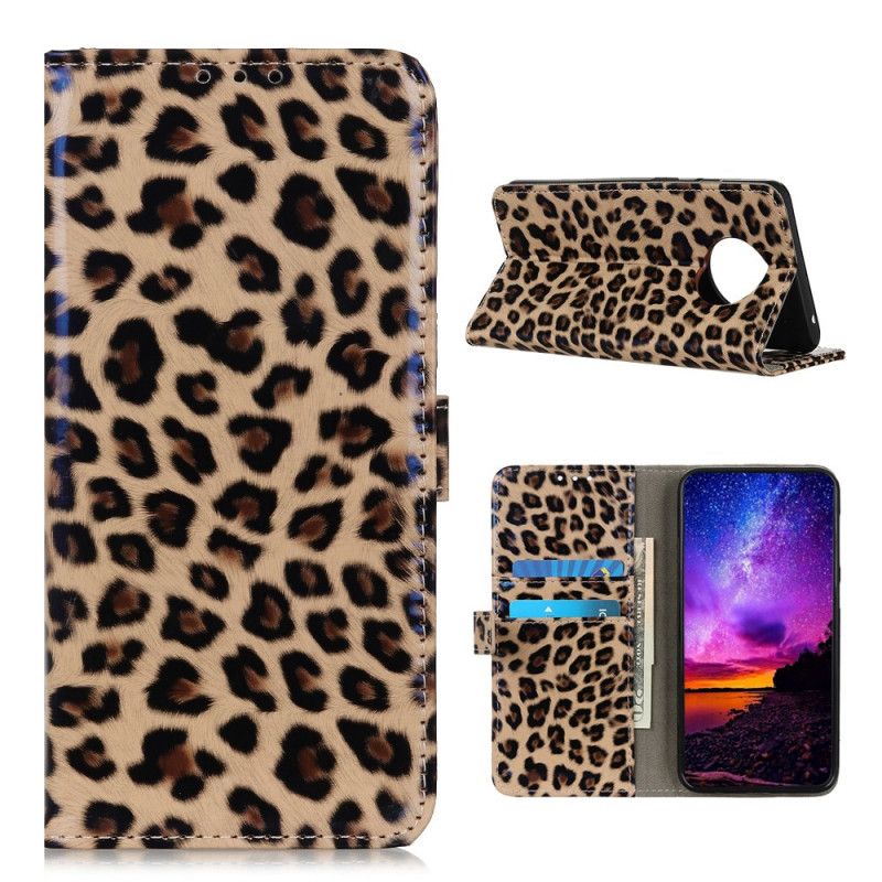 Flip Cover Læder Huawei Mate 40 Pro Leopard Original