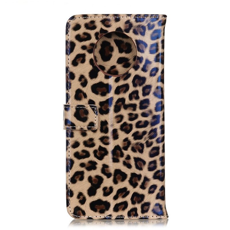 Flip Cover Læder Huawei Mate 40 Pro Leopard Original