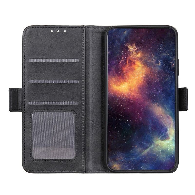 Flip Cover Læder Huawei Mate 40 Pro Sort Dobbelt Flap