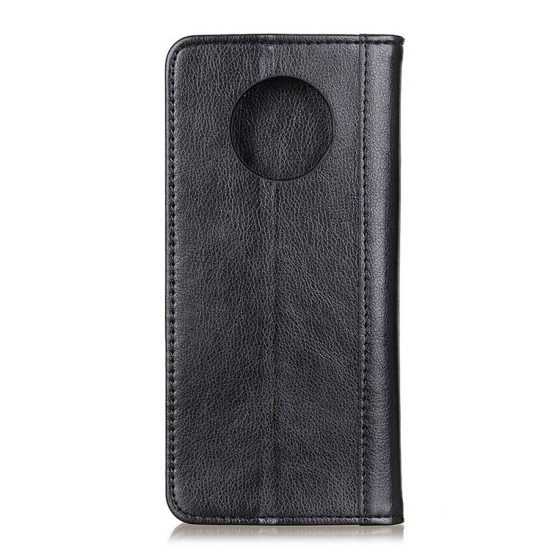 Flip Cover Læder Huawei Mate 40 Pro Sort Premium Split Lychee Læder