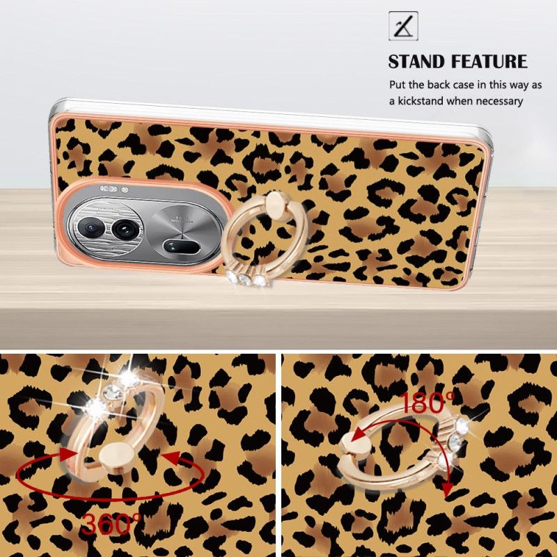 Cover Til Oppo Reno 11 Pro 5g Leopardmønsterstøttering