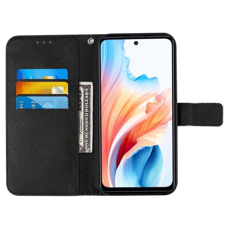 Flip Cover Oppo Reno 11 Pro 5g Blomstret Skalle