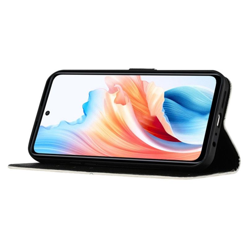 Flip Cover Oppo Reno 11 Pro 5g Blomstret Skalle