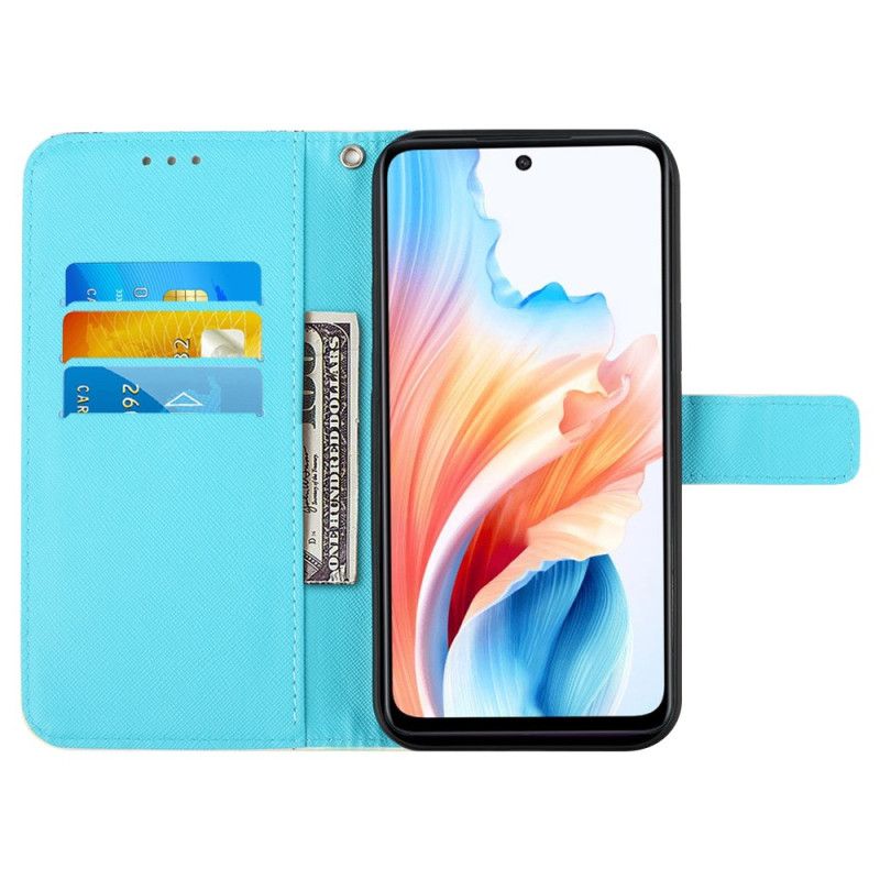 Flip Cover Til Oppo Reno 11 Pro 5g Gyldne Sommerfugle