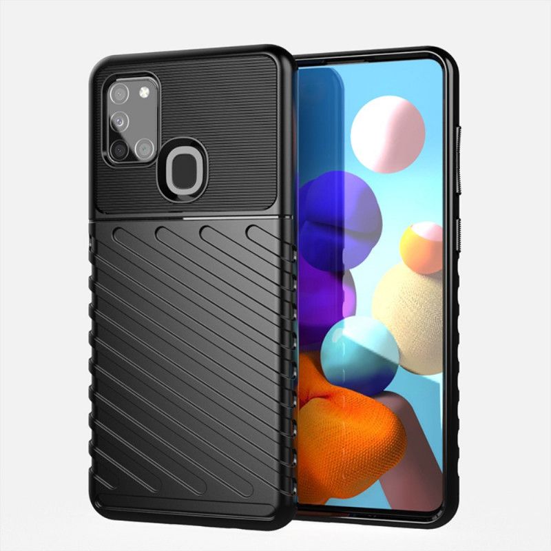 Cover for Samsung Galaxy A21s Sort Torden Serie