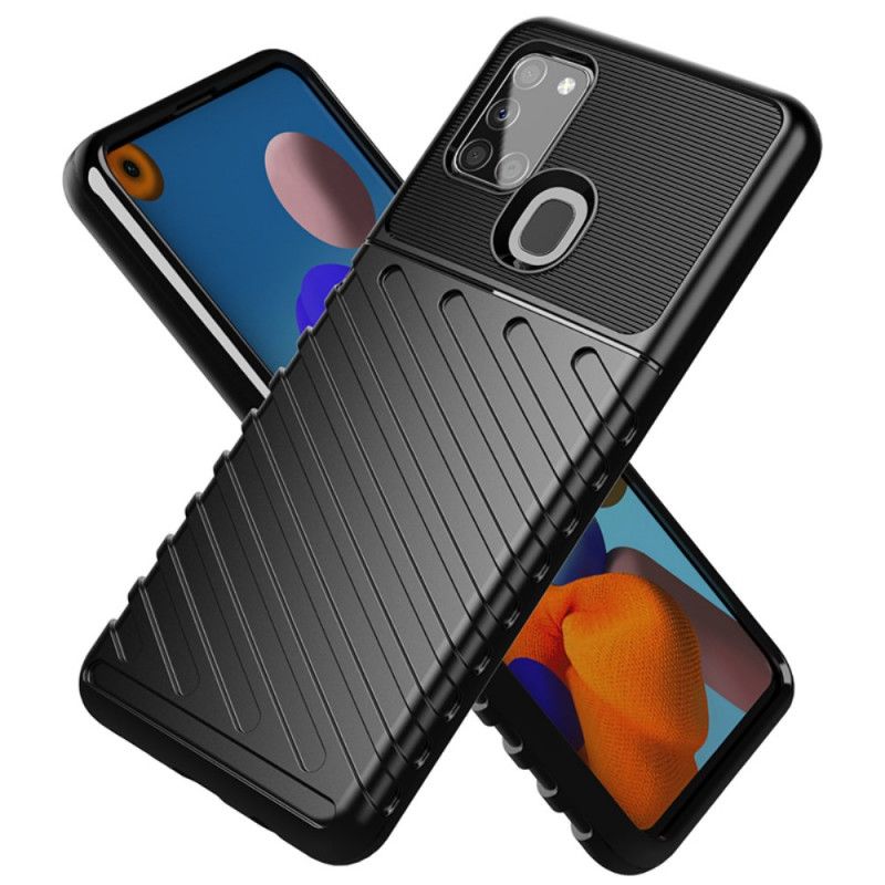 Cover for Samsung Galaxy A21s Sort Torden Serie