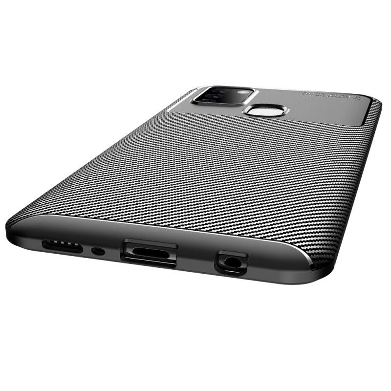 Cover Samsung Galaxy A21s Sort Fleksibel Kulfiber