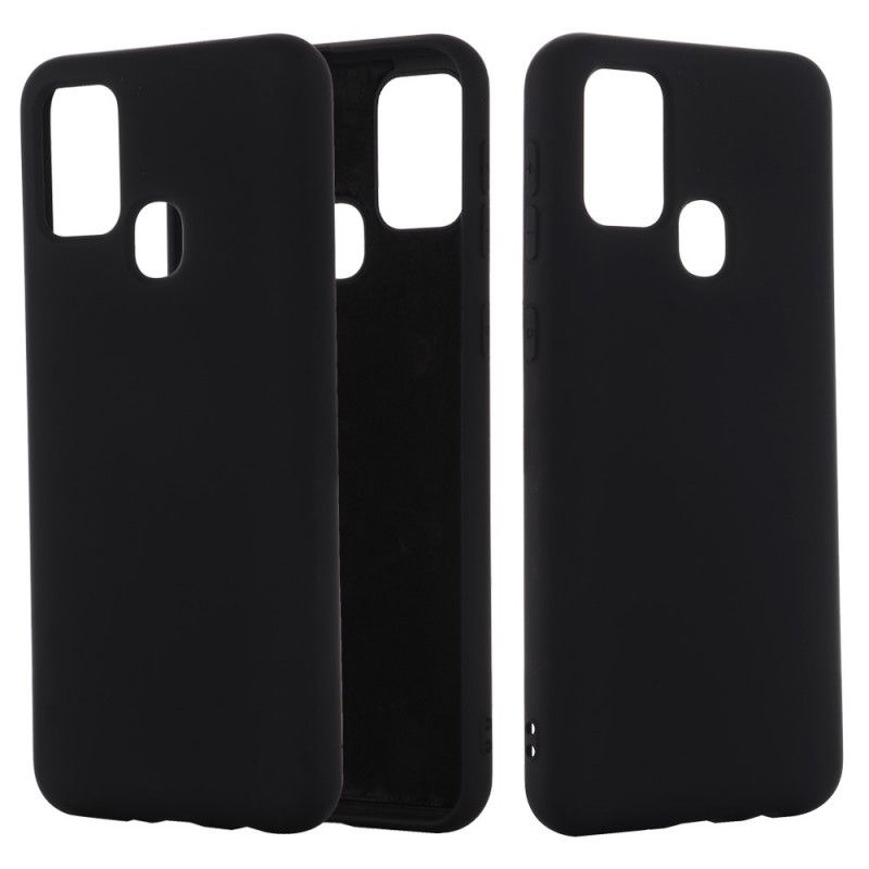 Cover Samsung Galaxy A21s Sort Silikone Væske