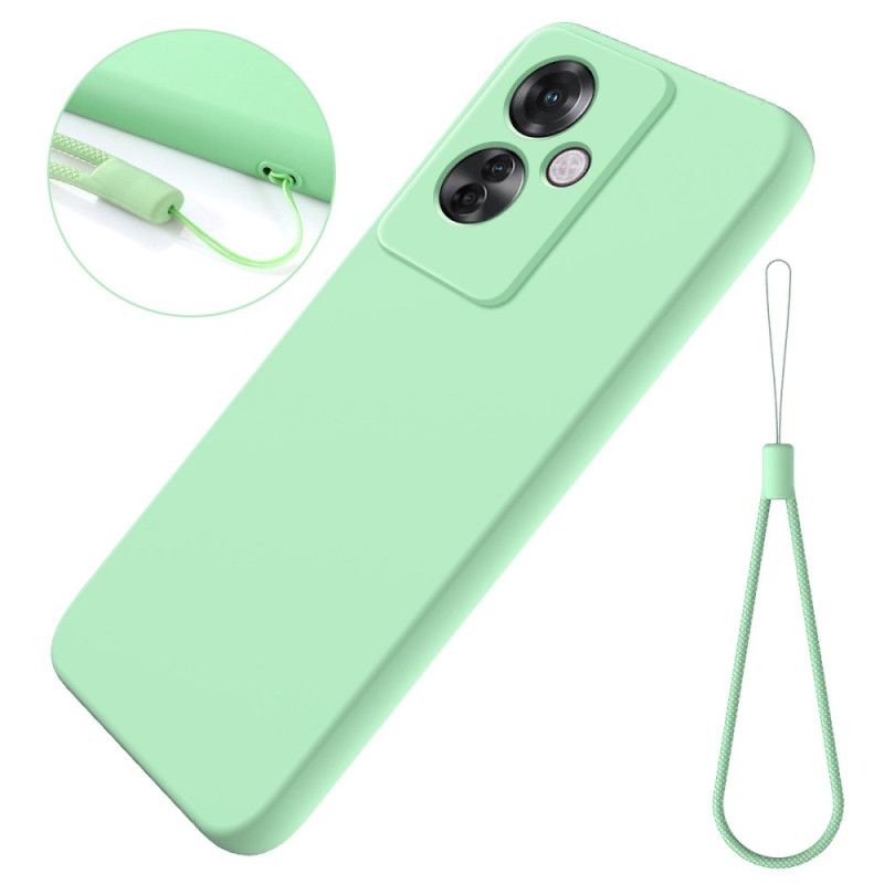 Cover Oppo Reno 11f 5g Flydende Silikone Strop