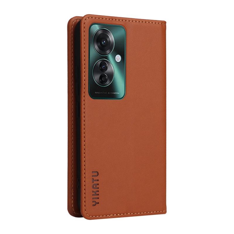 Læder Cover Oppo Reno 11f 5g Telefon Etui Yikatu