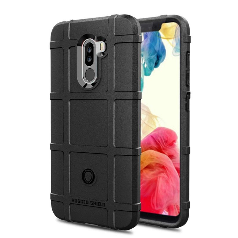 Cover for Xiaomi Pocophone F1 Sort Robust Skjold