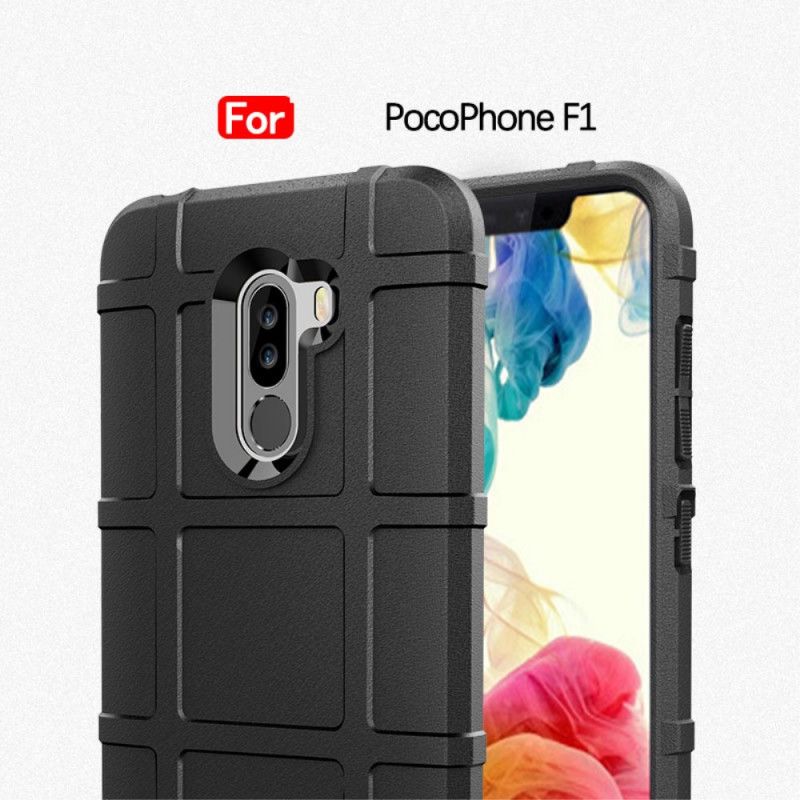 Cover for Xiaomi Pocophone F1 Sort Robust Skjold