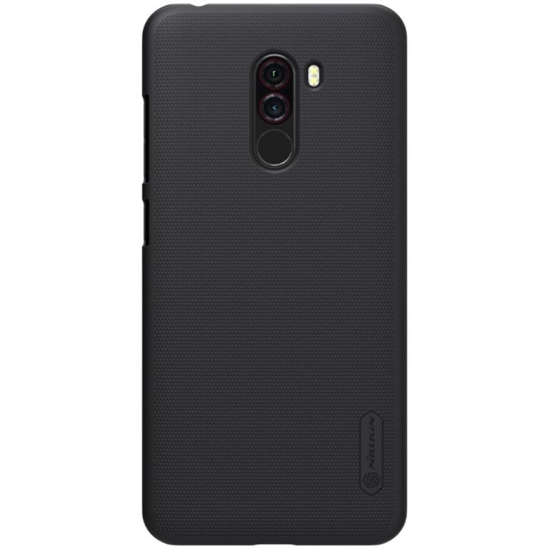 Cover for Xiaomi Pocophone F1 Sort Stiv Frostet Nillkin