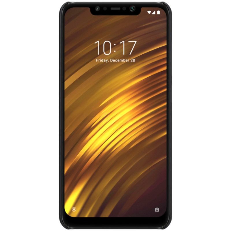 Cover for Xiaomi Pocophone F1 Sort Stiv Frostet Nillkin