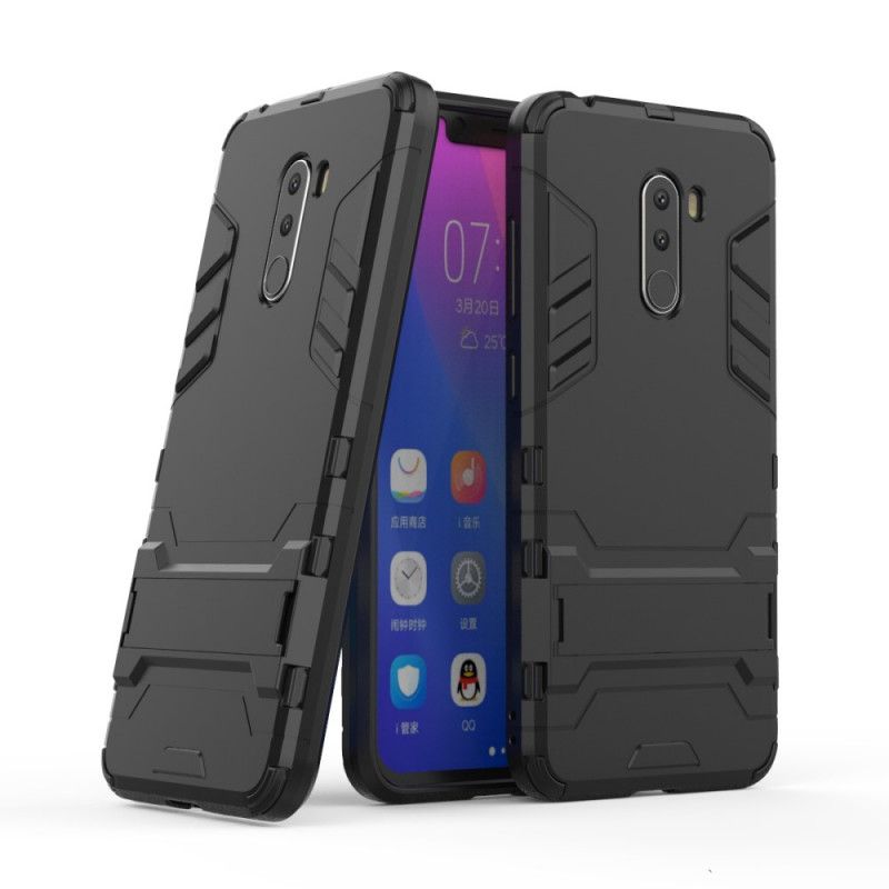 Cover for Xiaomi Pocophone F1 Sort Ultrabestandig Tunge