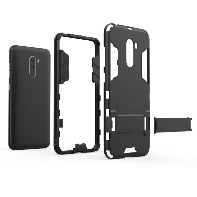 Cover for Xiaomi Pocophone F1 Sort Ultrabestandig Tunge