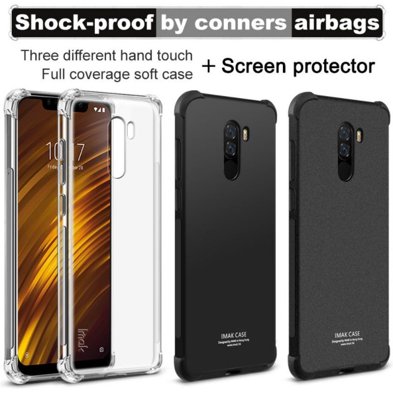 Cover Xiaomi Pocophone F1 Gennemsigtig Imak Silkeagtig Original