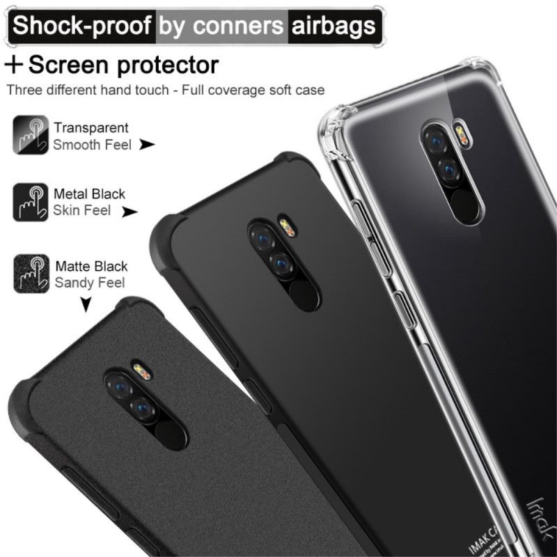 Cover Xiaomi Pocophone F1 Gennemsigtig Imak Silkeagtig Original