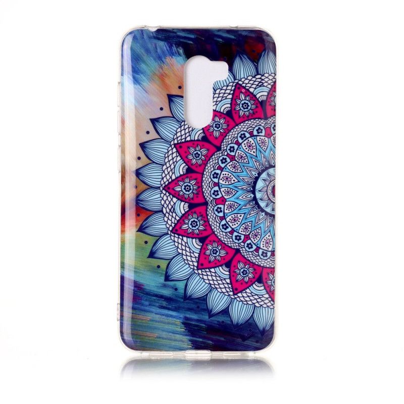 Cover Xiaomi Pocophone F1 Mobilcover Fluorescerende Mandala