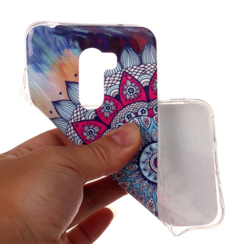 Cover Xiaomi Pocophone F1 Mobilcover Fluorescerende Mandala