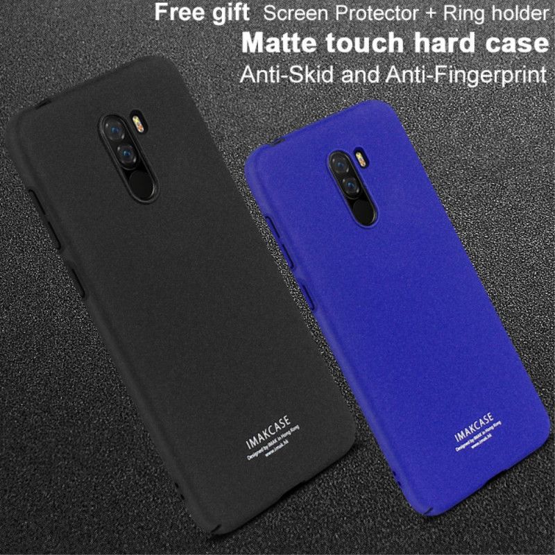 Cover Xiaomi Pocophone F1 Mørkeblå Ring