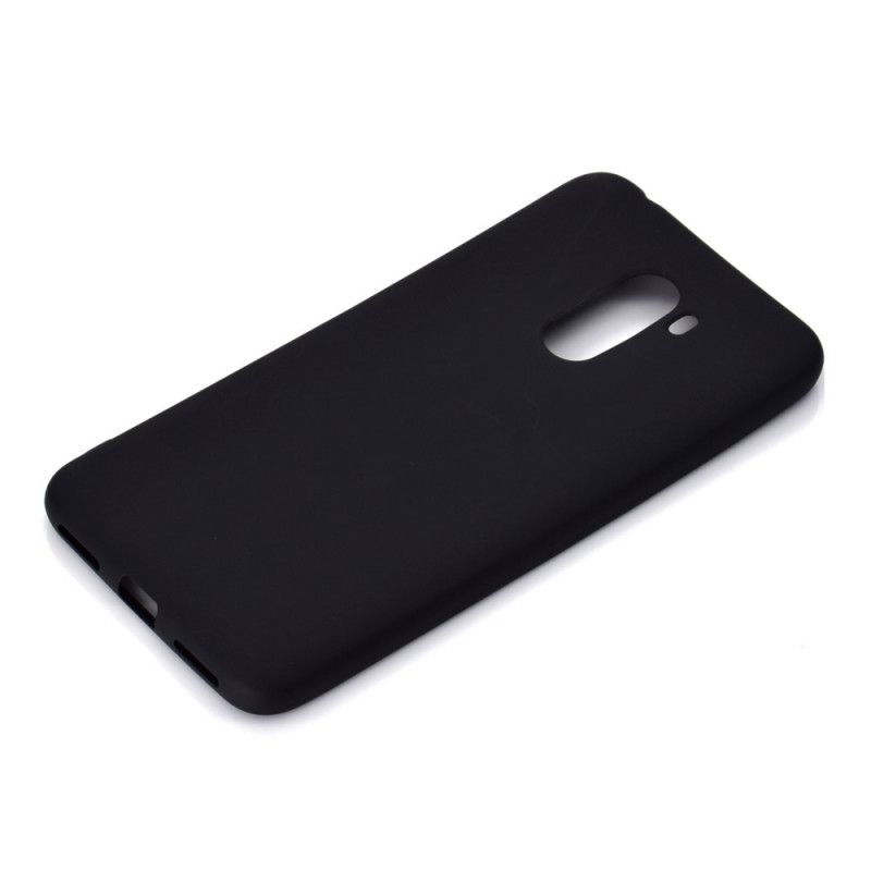 Cover Xiaomi Pocophone F1 Sort Blød Mat Silikone