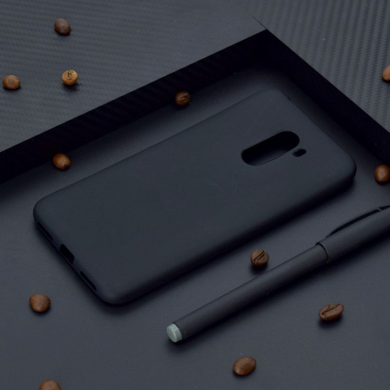 Cover Xiaomi Pocophone F1 Sort Blød Mat Silikone