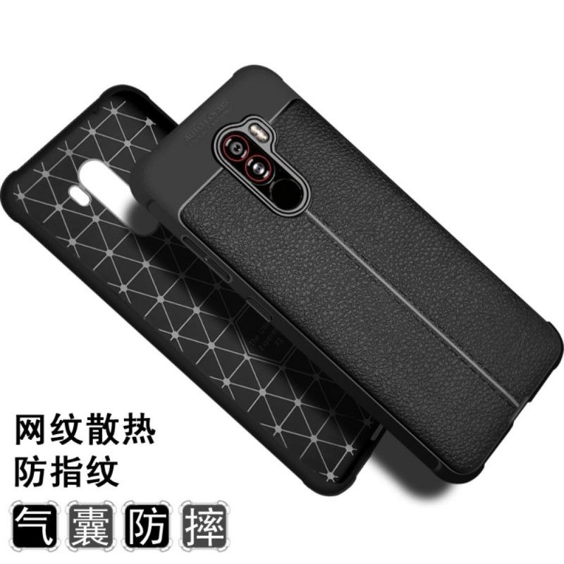 Cover Xiaomi Pocophone F1 Sort Imak Lædersting