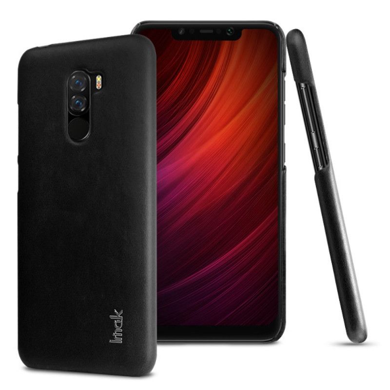 Cover Xiaomi Pocophone F1 Sort Imak Ruiyi Serie Læder Effekt Beskyttelse