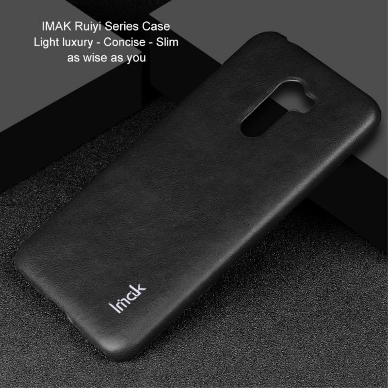 Cover Xiaomi Pocophone F1 Sort Imak Ruiyi Serie Læder Effekt Beskyttelse