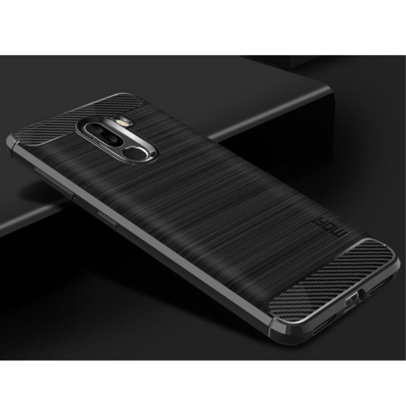 Cover Xiaomi Pocophone F1 Sort Mofi Børstet Kulfiber