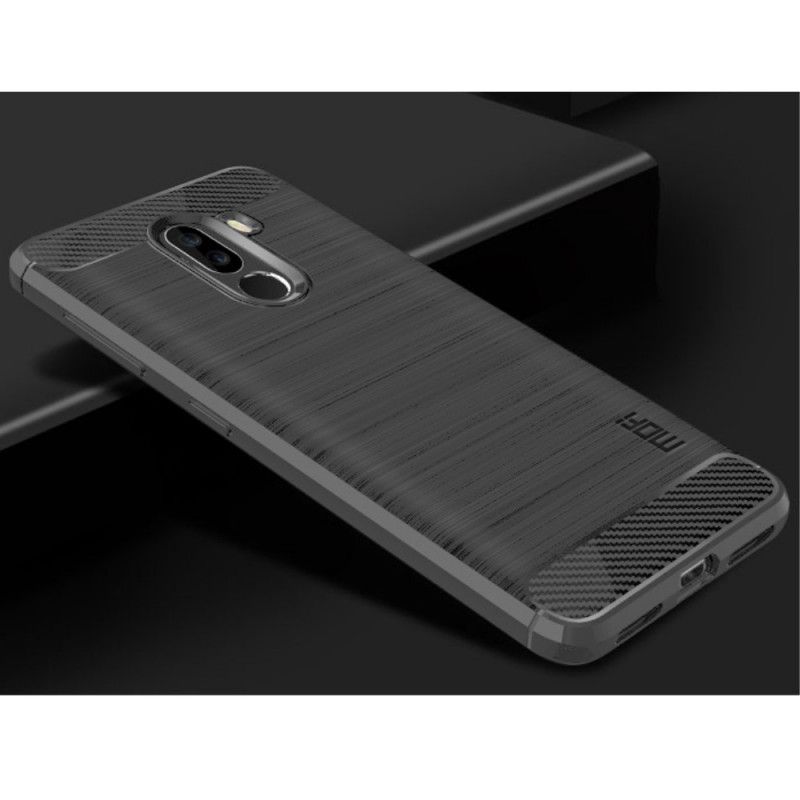 Cover Xiaomi Pocophone F1 Sort Mofi Børstet Kulfiber