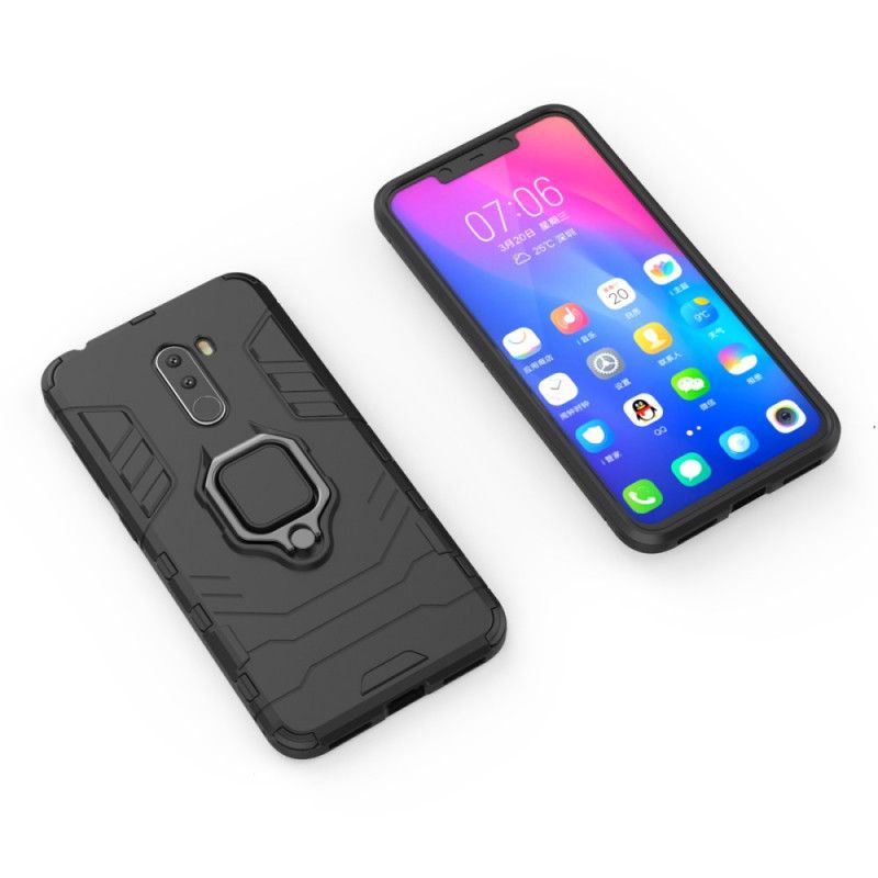 Cover Xiaomi Pocophone F1 Sort Resistent Ring