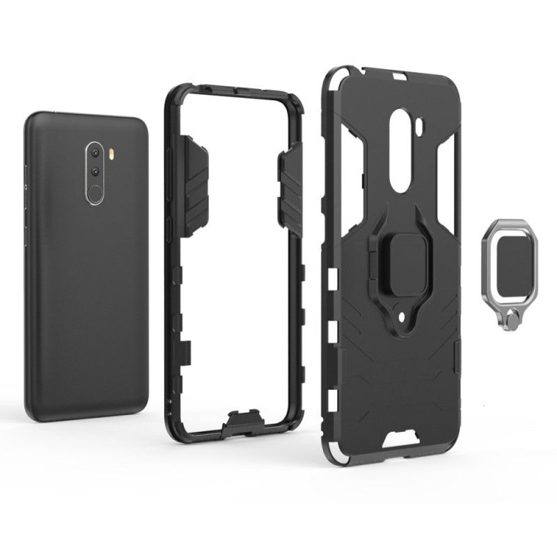 Cover Xiaomi Pocophone F1 Sort Resistent Ring