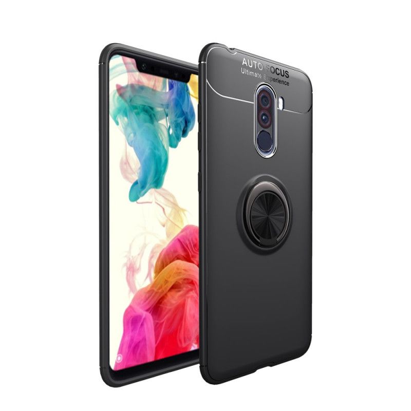 Cover Xiaomi Pocophone F1 Sort Roterende Ring Original