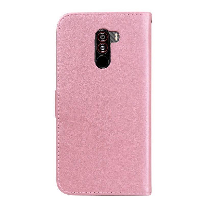 Flip Cover Xiaomi Pocophone F1 Lyserød Rose Af Skoven