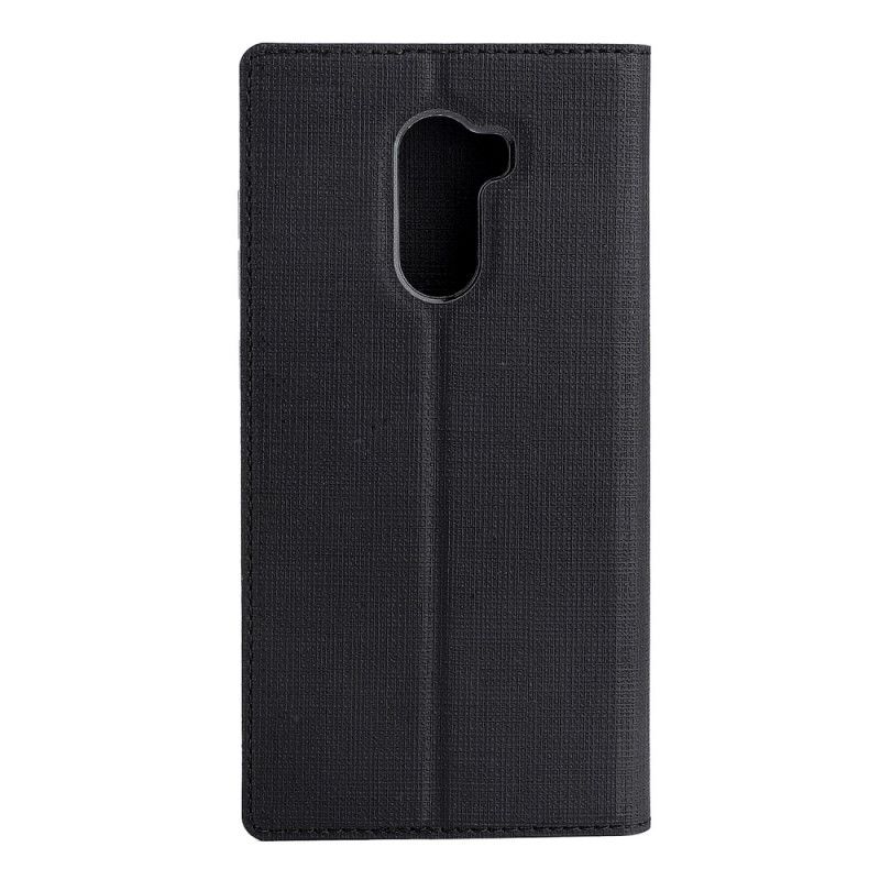 Læder Cover Xiaomi Pocophone F1 Sort Mobilcover Struktureret