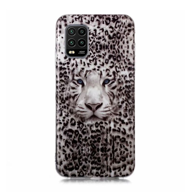 Cover for Xiaomi Mi 10 Lite Fluorescerende Leopard